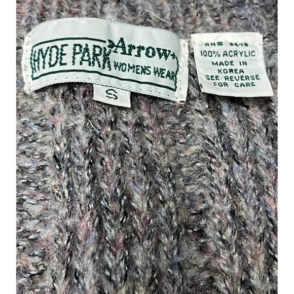 Vintage 70's 80's  SMALL Womens Arrow Hyde Park Sleeveless Knit Sweater Vest - Picture 2 of 5